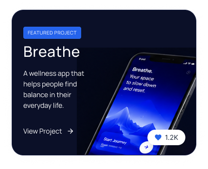 Featured Project: Breathe wellness app